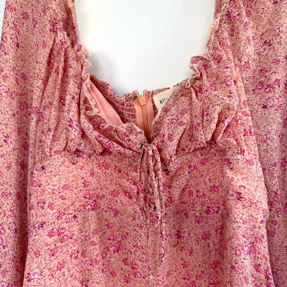 Floral mini dress - Picture 3 of 6